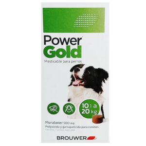 Power Gold 10.1 - 20 KG Antipulgas Masticable Power Gold para perros medianos tienda de mascotas premium alimento premium pulgas garrapatas piojos mi perro tiene pulgas quito cumbaya tumbaco