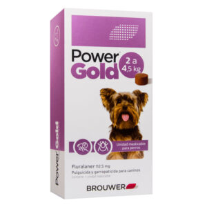 Power Gold 2 - 4.5 KG Antipulgas Masticable Power Gold para perros pequeños valle de los chillos cumbaya tumbaco quito garrapatas sarna pulgicida que hacer si mi perro tiene pulgas