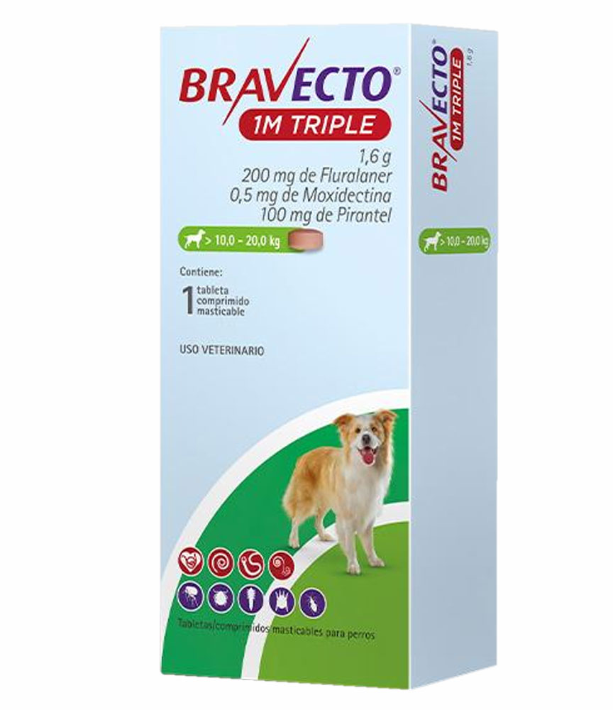 Bravecto Triple 10-20 KG antipulgas-para-perro-antipulgas-masticable-valle-de-los-chillos-mi-perro-tiene-pulgas-mi-perro-se-rasca