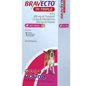 Bravecto Triple 40-60 KG antipulgas para perros valle de los chillos mi perro tiene pulgas mi perro se rasca