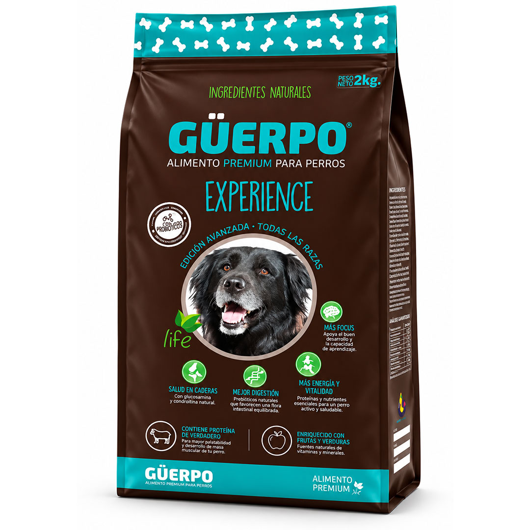 Güerpo Experience 15 kg Güerpo-experience-alimento-premium-para-perros-senior-petshop-valle-de-los-chillos-tienda-de-mascotas-valle-de-los-chillos-alimento-para-perro-a-domicilio