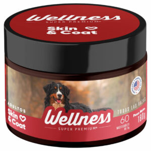 Wellness Super Premium gomas-de-omega-3-omega-6-y-omega-9-para-pelaje-y-huesos-de-perros-mejora-la-salud-de-tu-perro-mejora-el-pelaje-de-tu-perro-mi-perro-se-le-cae-el-pelo
