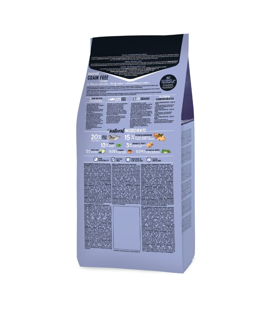 Ownat Grain Free Prime Gatos Castrados Fish valle-de-los-chillos-quito-cumbaya-tumbaco-alimento-para-gatos-esterilizados-OWNAT-alimento-premium-para-gatos