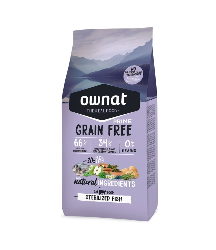 Ownat Grain Free Prime Gatos Castrados Fish valle-de-los-chillos-quito-cumbaya-tumbaco-alimento-para-gatos-esterilizados-OWNAT-alimento-premium-para-gatos
